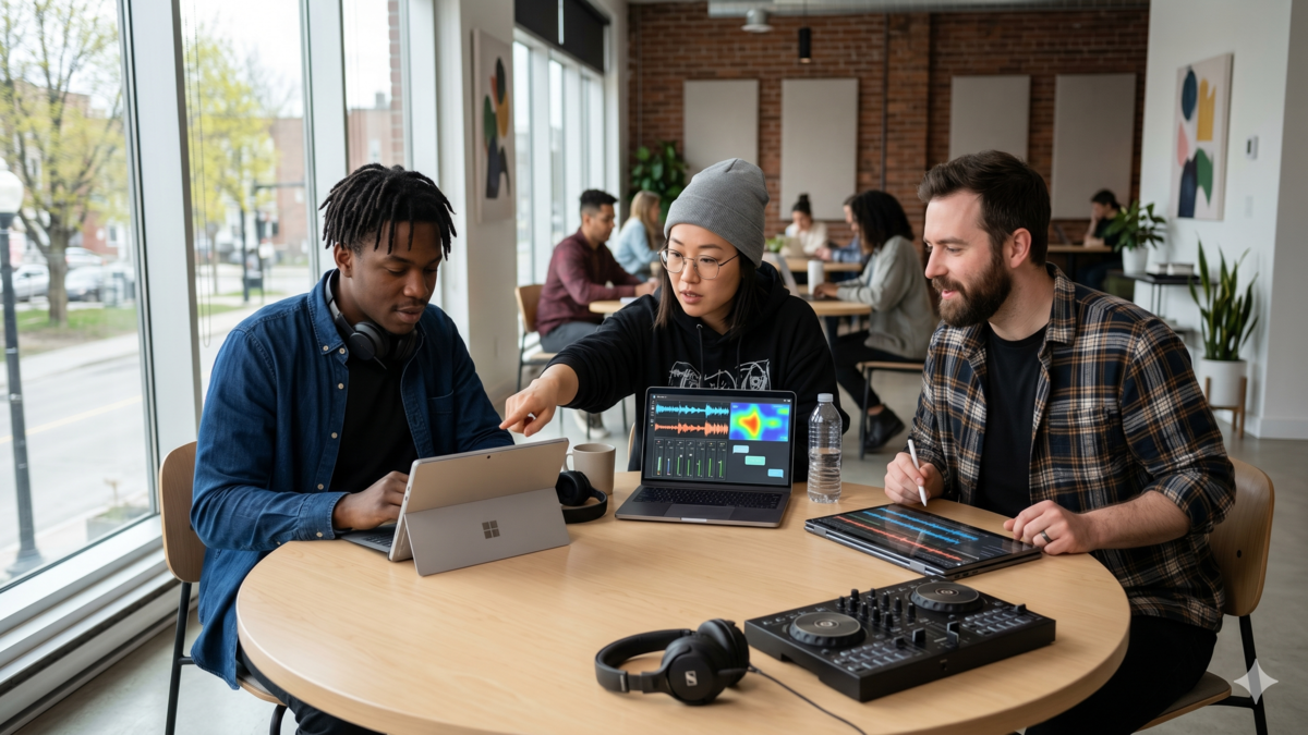 Explore how AI can connect DJs with other artists, producers, and industry professionals for collaborative projects and expanded networking opportunities.