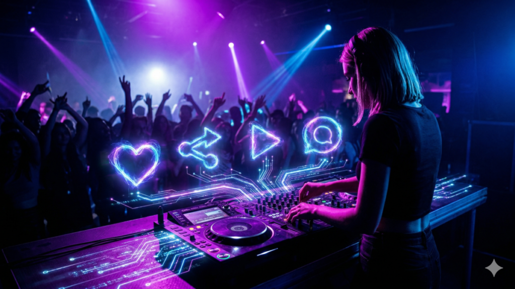 Discover how AI tools can revolutionize your DJ social media presence, from content creation to audience engagement, boosting your reach and bookings.