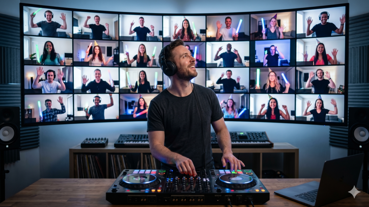 Virtual DJing & AI Remote Performances and Digital Events